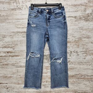 Flying Monkey Punctual High Rise Stretchy Dad Jean Black Label Womens Size 25